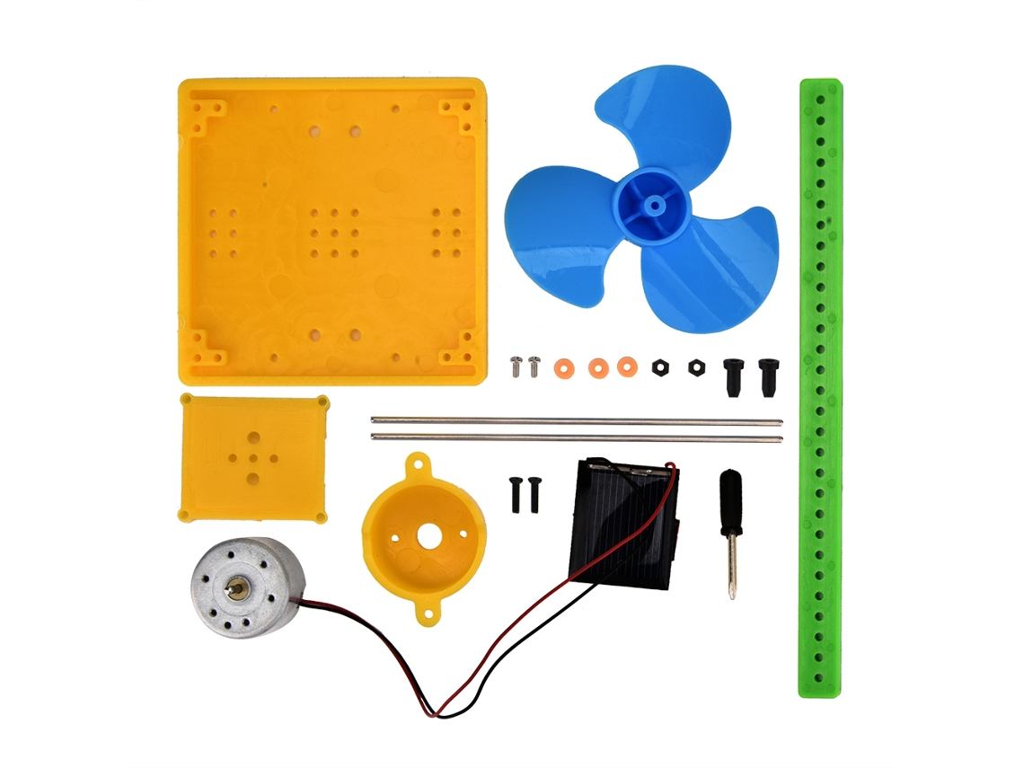 Kit Generador Solar De Bricolaje Para Niños: Ventilador Solar Portátil Con Experimentos Educativos.