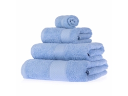 Homescapes Turkish Cotton Light Blue Bath Towels Set
