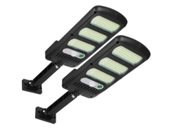 Lámparas Solares Exteriores 2 Pack 213 Led Con Sensor De Movimiento Impermeable Ip65 Ajustable 180° Para Jardín Patios Calles