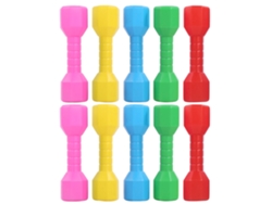 10 Piezas Mancuernas Infantiles Juguete De Plástico Para Educación Temprana Y Ejercicio Familiar Niños
