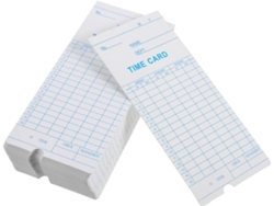 Tarjetas de control horario en papel, 2 paquetes de 100 tarjetas CHABERLU