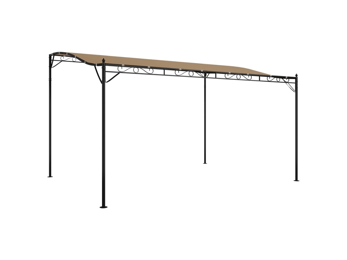 Toldo VIDAXL Gris Topo Tela (4x3 m)