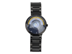 Reloj De Cuarzo Para Hombre, Diseño De Cielo Estrellado, Brazalete De Acero Inoxidable, Resistente Al Agua, Estilo Casual Y Lujoso.