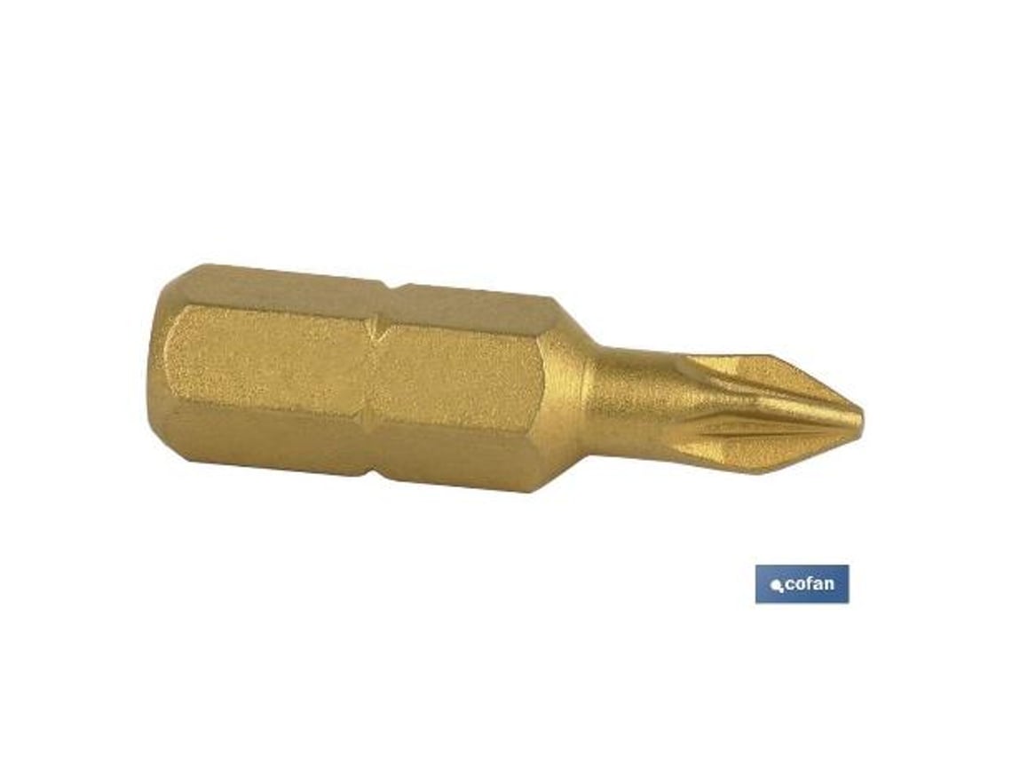 Punta de titanio 1/4 25 mm pz-2 venta unitaria