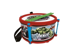 Instrumento Musical THE AVENGERS Tambor Rojo Plástico Azul (Edad Mínima Recomendada: 3 años)