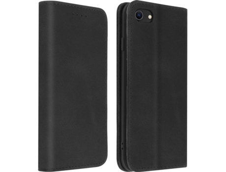 Funda iPhone 7, 8, SE 2020 AVIZAR Vintage Billetera Negro