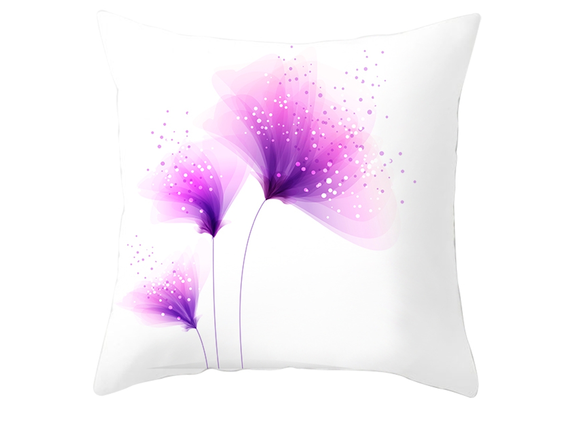 Serie de Funda Decorativa de Almohada Flores Abstractas en Flor