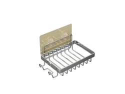 Jabonera - Material: Acero Inoxidable - Estante De Almacenamiento - No Requiere Perforación - Jabonera De Pared - Plateada