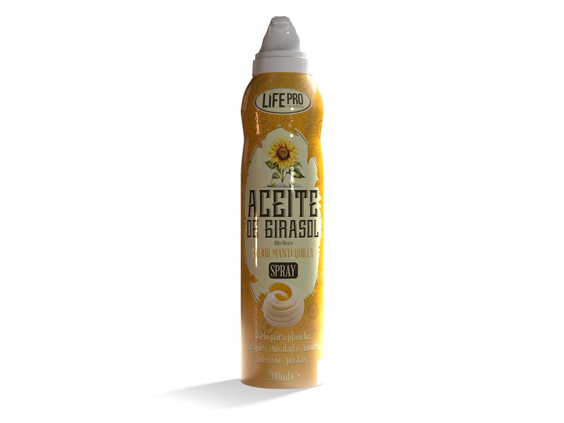Life Pro Fit Food Spray de Aceite de Mantequilla de Girasol 200Ml LIFE PRO NUTRITION
