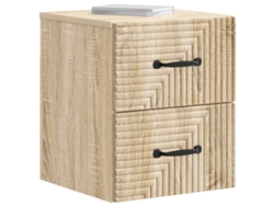 Maison Exclusive - Mesita De Noche De Pared 2 Pcs Roble Sonoma 34,5 X 33 X 40 Cm