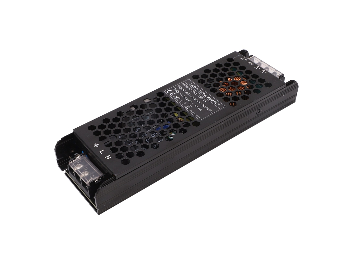 Fuente De Alimentación Led Para Tiras, 250w, Dc24v, Entrada Ac170-260v, Conmutador, Caja Gruesa Hueca