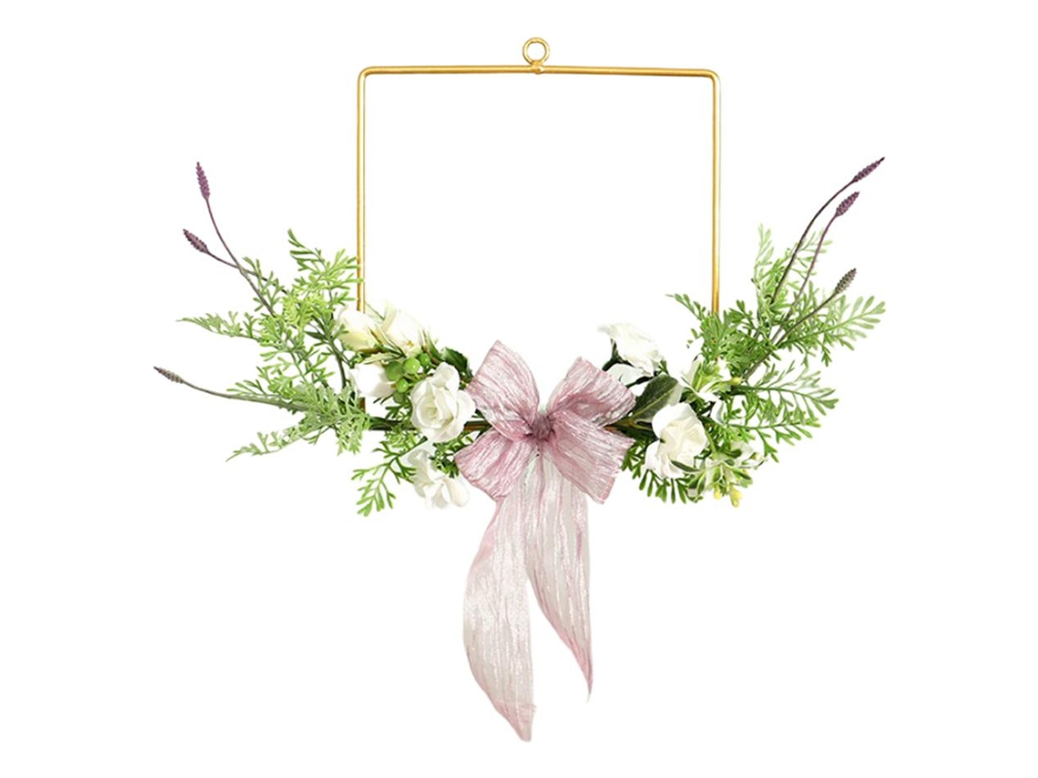 Flores Hojas Puerta de entrada Boda Decoración del hogar slowmoose