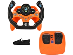 Volante Juguete Eifson Con Pedales De Freno Y Acelerador Con Luz Y Sonido (naranja)
