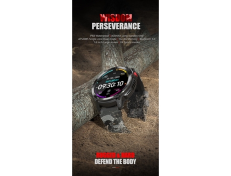 Reloj Inteligente, Pantalla de 1,6 Pulgadas, IP68 Resistente al Agua, Plateado VEANXIN