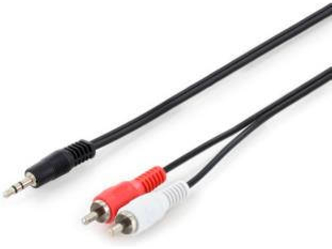 Cable Audio DIGITUS (Jack 3.5 mm - 2.5 m - Negro)