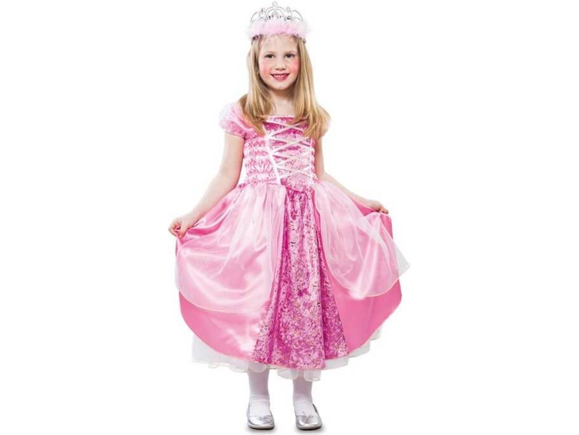 Disfraz de Niña DISFRAZZES Princesa Com Tule (Talla: 5 a 6 años)