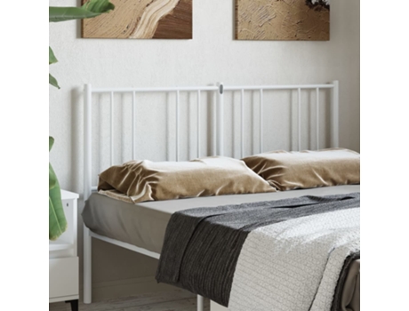 Cabecero VIDAXL Blanco Acero (135 cm)