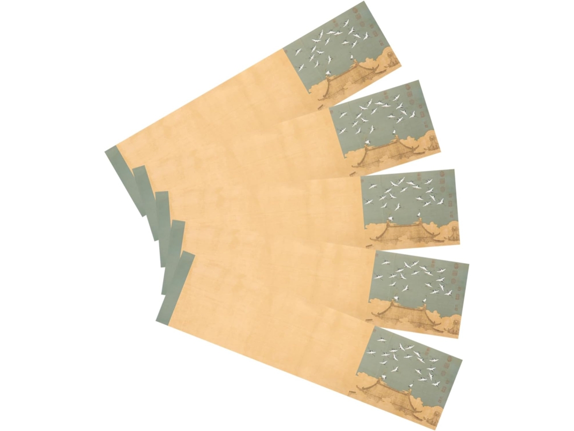 5 Hojas De Papel Xuan Chino Para Caligrafía Y Escritura. Práctica Artística.
