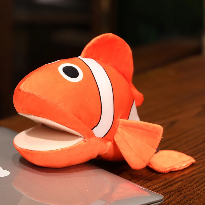 (peixe Vermelho 25-30cm) Brinquedo De Pelúcia De Animal Marinho, Adequado Para Crianças, Adultos E Bonecas.
