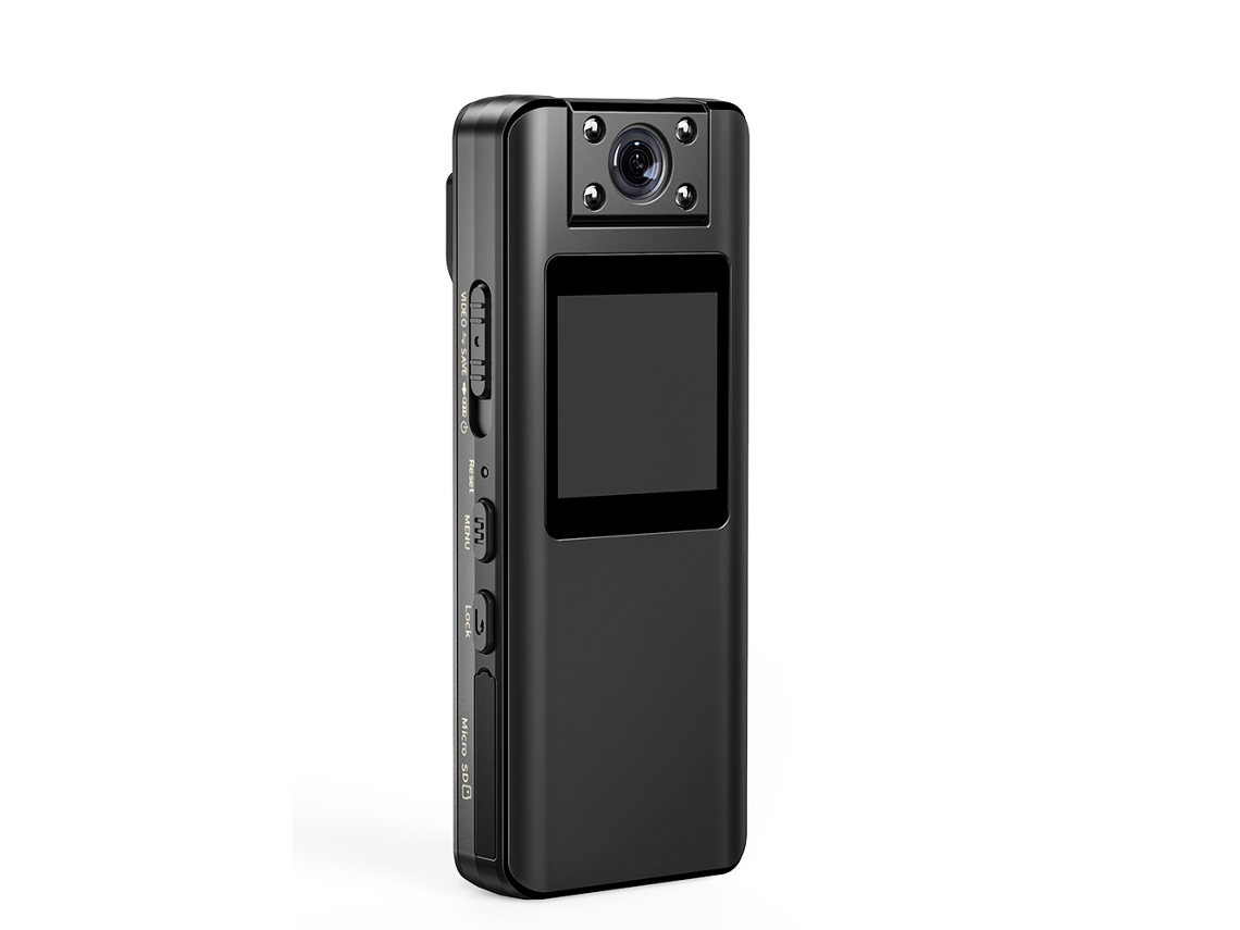 Mini Videocámara (negra, Tarjeta De 32 Gb), Pantalla Lcd Hd 1080p, Visión Nocturna Por Infrarrojos.