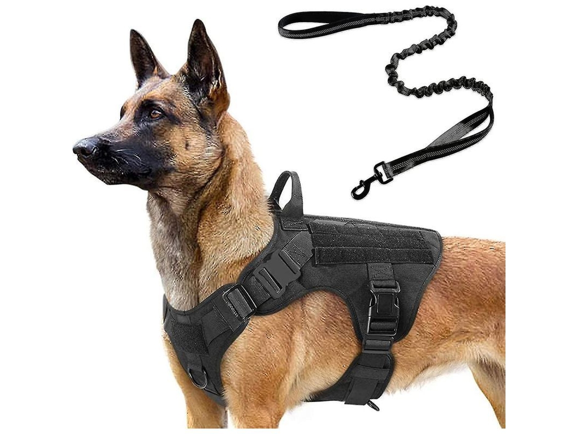 2026-arnés Táctico Para Perros Grandes Y Medianos Con Correa Elástica 1.2m, Ideal Para Caza, Entrenamiento Y Actividades Al Aire Libre