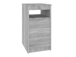 Mueble con cajones en madera gris Sonoma MAISON EXCLUSIVE (40x50x76 cm)