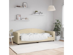 Sofá Cama Sin Colchón Tela Crema 80x200 Cm