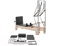 Máquina de Pilates Reformer de Madera Succebuy, Equipo de Pilates, 243 x 73 x 199 cm
