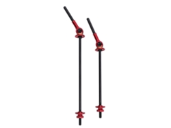 Pasador De Liberación Rápida Para Bicicletas Con Mango Ergonómico De Fibra De Carbono Para Ruedas Delanteras Y Traseras - Rojo