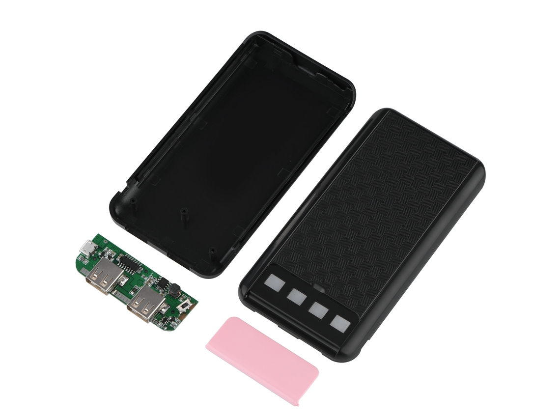 Kit De Carcasa Para Power Bank De Alta Capacidad, Carga Rápida, Polímero Ultrafino Con Lámpara De Escritorio Y Pantalla Digital