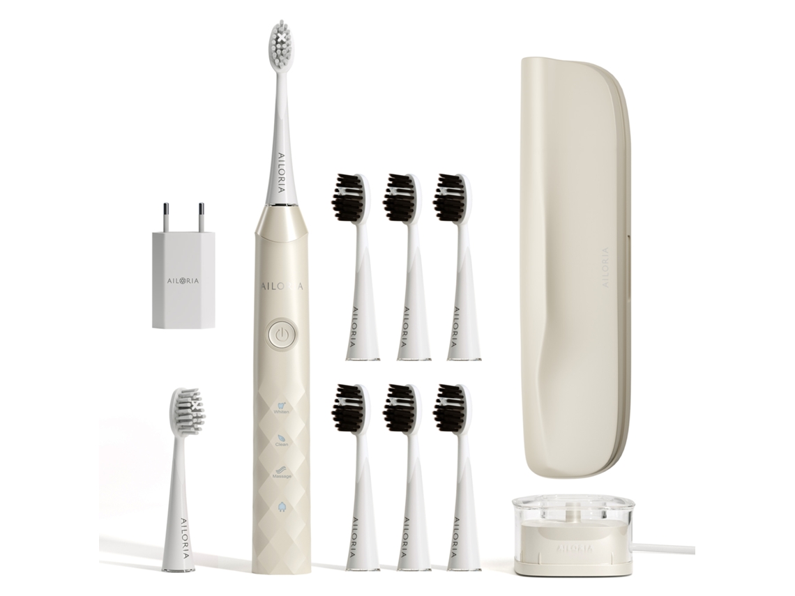 Cepillo de Dientes Eléctrico AILORIA Shine Bright Sónica Bege