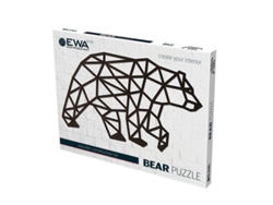 Rompecabezas de pared de madera - Oso 76 cm