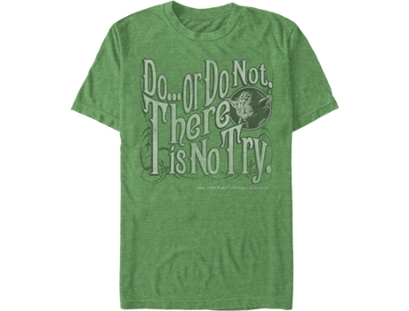 Camiseta Unisexo DEEPSTONE Yoda There Is No Try Star Wars kelly brezo (XL)