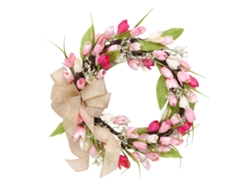 Ramo Decorativo De Tulipanes Artificiales: Un Versátil Arreglo Floral Para La Decoración Del Hogar Y La Puerta.