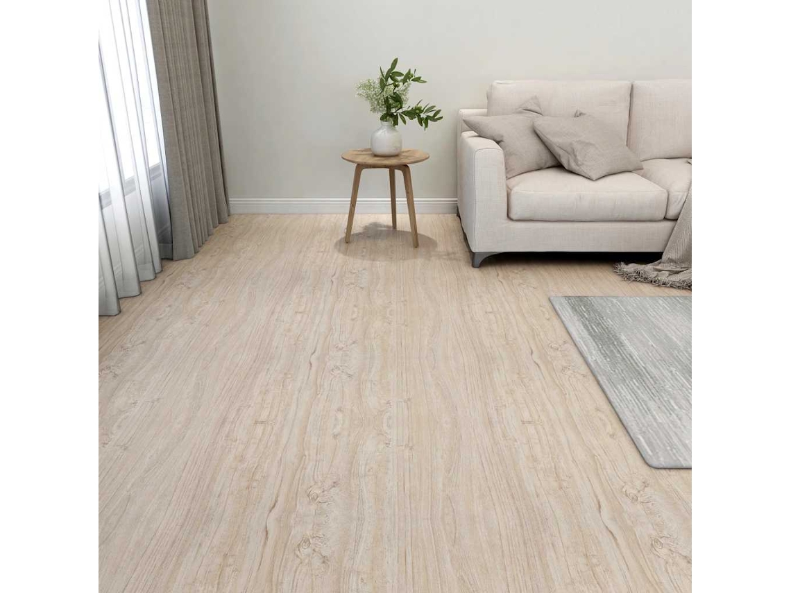 Tarimas De Suelo Autoadhesivas 20 Uds Pvc Marrón Claro 1,86 M²