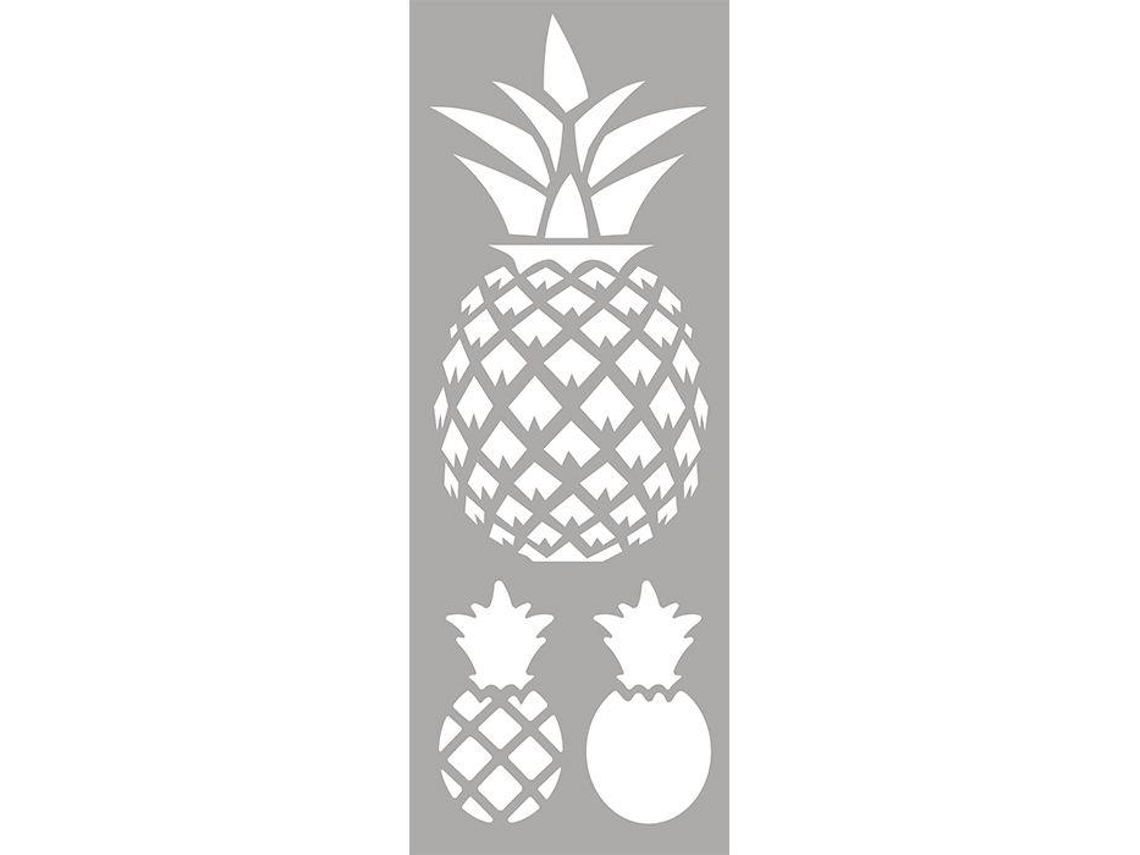 Plantilla de plástico 15 x 40 cm - Piña