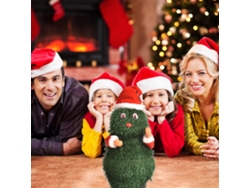Elfo musical de Papá Noel, gira y baila, ideal para Navidad