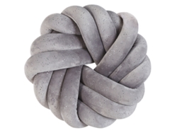 Cojín decorativo BELIANI Akola de Terciopelo Gris 30x30x15