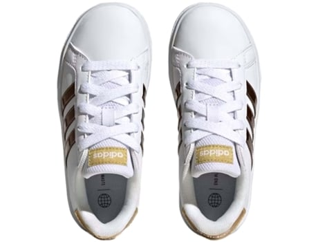 Zapatillas de Niños ADIDAS Grand Court Golden Multicolor (28)