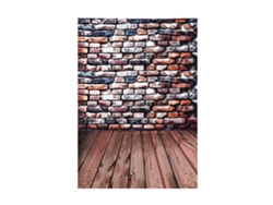 Fondo De Fotografía Andoer 2x3m/6.6x9.8ft Patrón De Ladrillo Y Suelo De Madera Para Bebés Niños Adultos Estudio Video