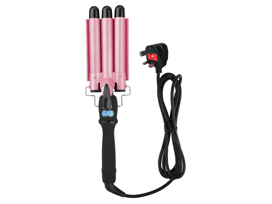 Omni-220v 22mm Digital Ceramic 3 Barrels Cabelo Curler
