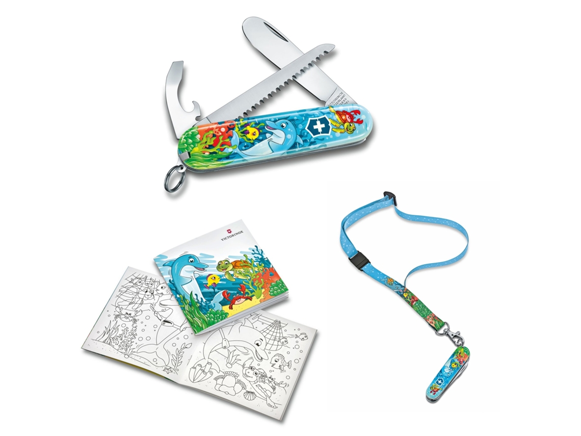 Canivete Swiss VICTORINOX Dolphin Childrens Knife My First Color Animal Range