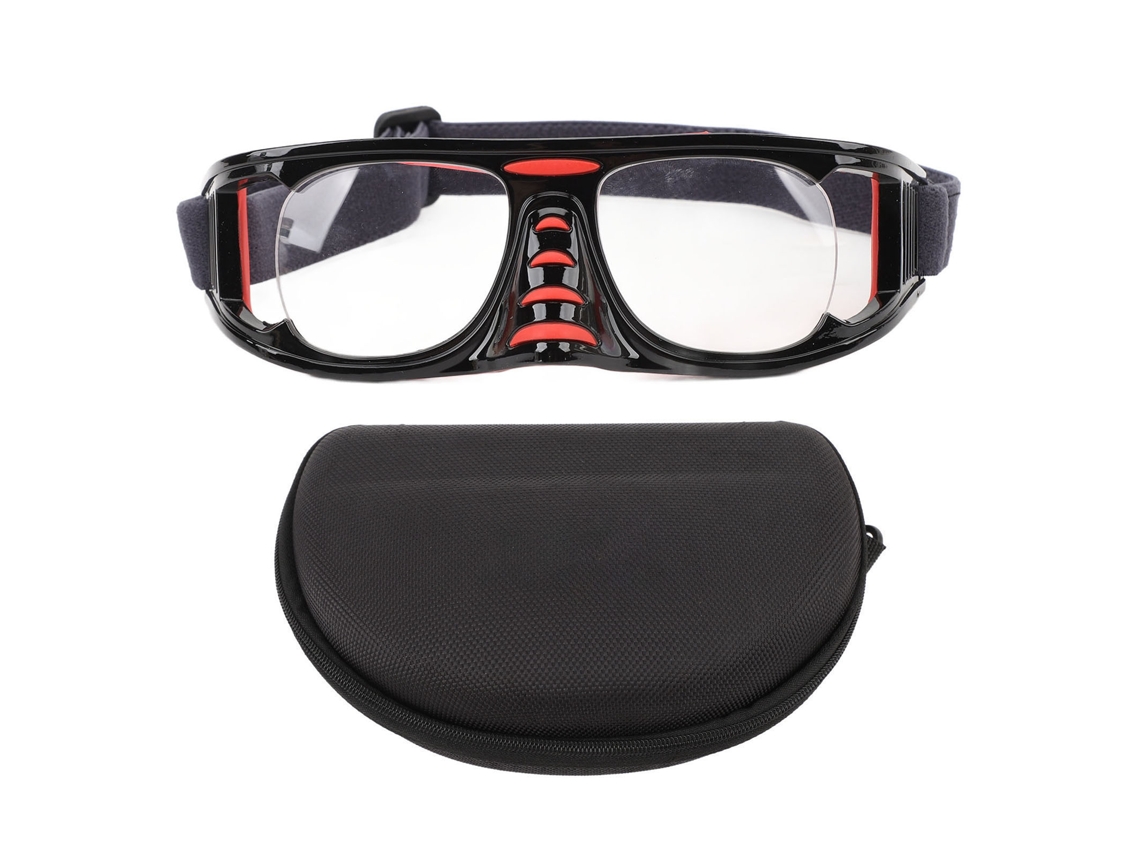 2026-gafas Deportivas De Seguridad Para Baloncesto Anti Niebla Con Correa Ajustable Lentes Explosión Prueba Para Running Ciclismo Negro Rojo