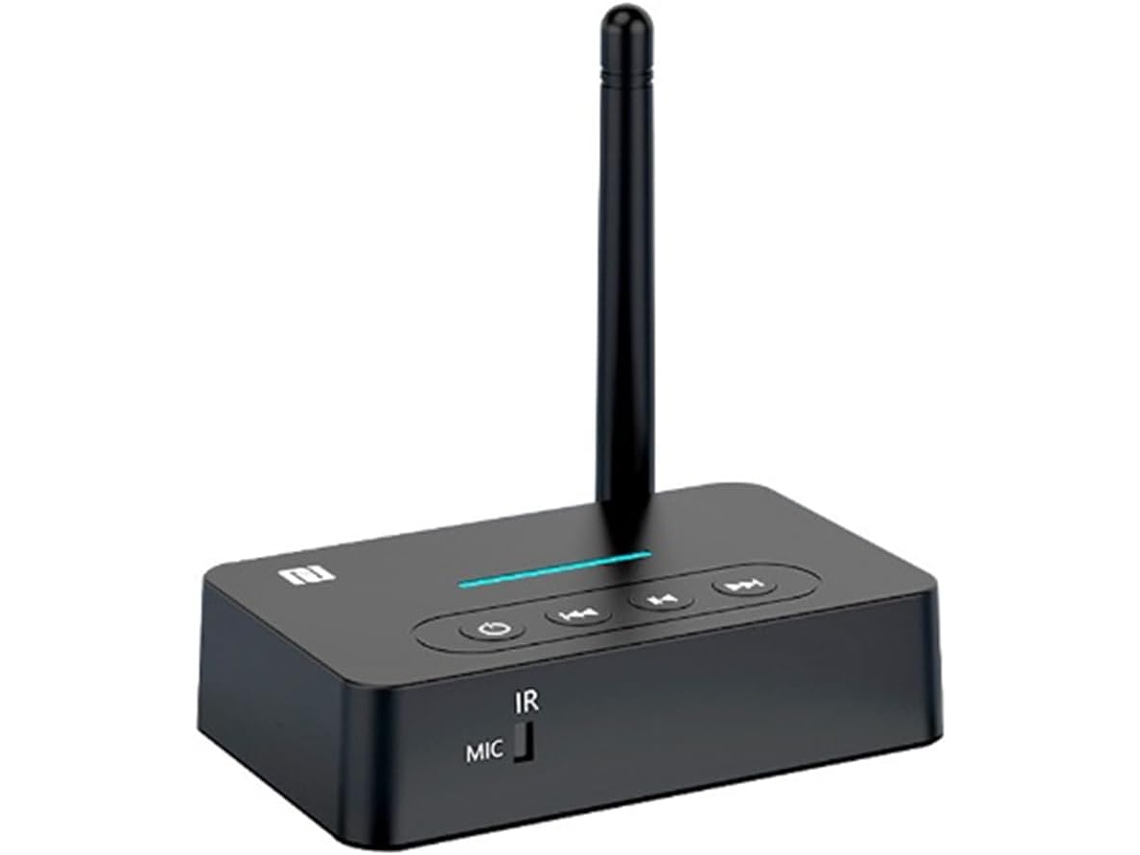 Adaptador De Audio Bluetooth 5.1 Nfc Con Entrada Aux De 3,5 Mm, Mini Mando A Distancia, Transmisor Y Receptor Para Música Y Televisión.
