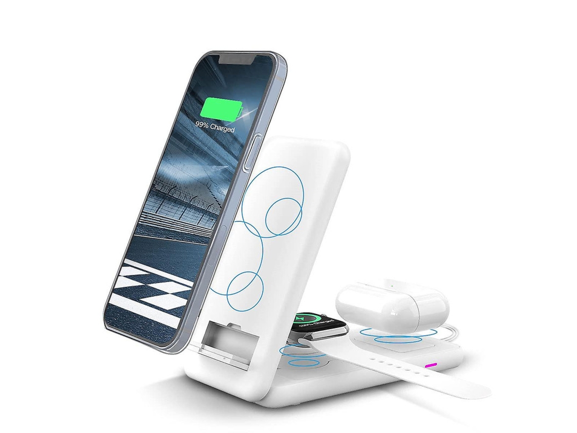 Cargador Sem Fio Fast Para Apple Yizhood Blanco