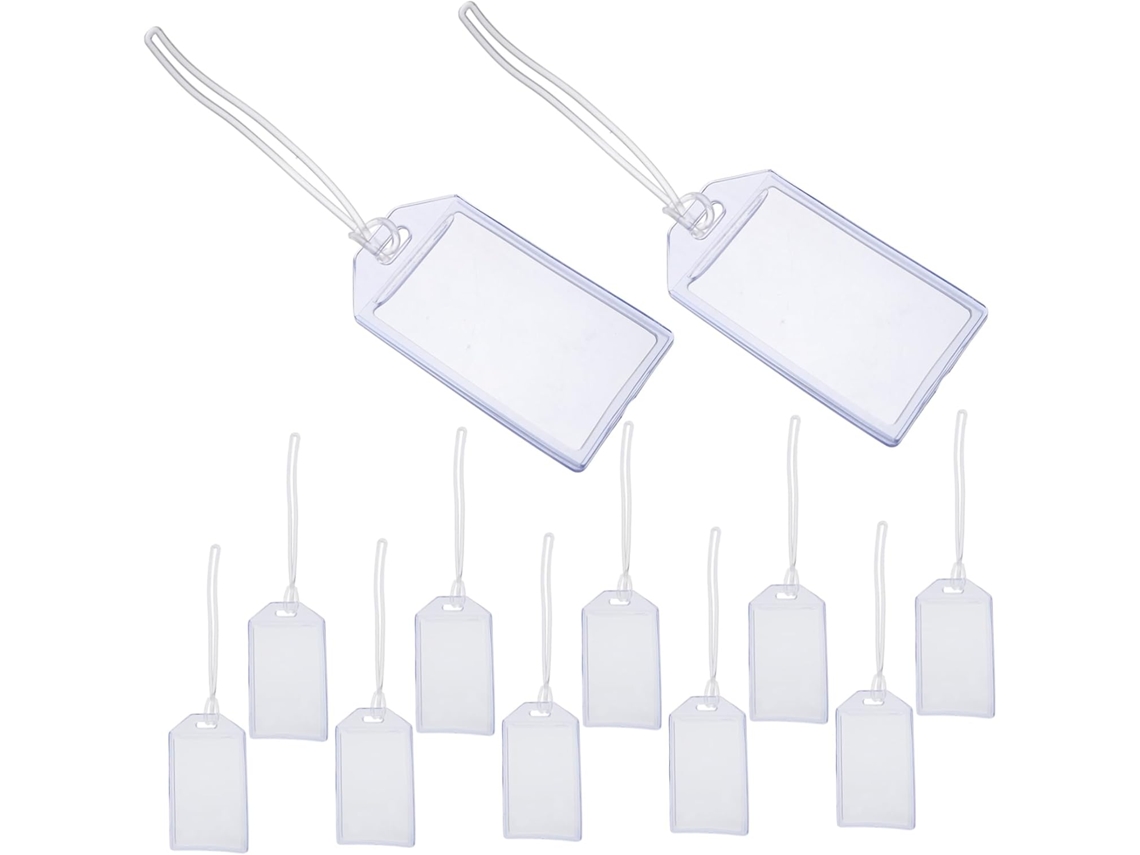 Paquete De 16 Portatarjetas De Pvc Transparente, Bolsa Rígida Impermeable