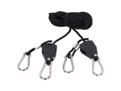 2 clips ajustables de alta resistencia para cuerda para luz de cultivo con otros accesorios de 1/8 de pulgada