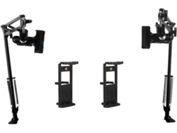 Juego De 2 Soportes Negros Ajustables Para Manualidades, Tabletas/teléfonos.
