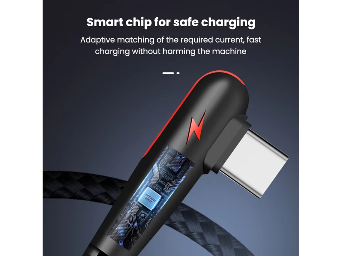 Cable Usb-a A Tipo-c De 6 A Y 120 W Con Carga Rápida Y Transmisión De Datos, Núcleo De Cobre Puro, 1 M/2 M De Largo