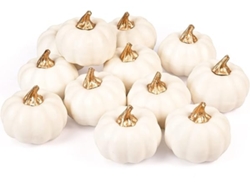 Juego De 12 Calabazas De Espuma Sintética, Ideales Para Otoño, Halloween Y Acción De Gracias, Con Diseño Ergonómico Para Uso Diario.